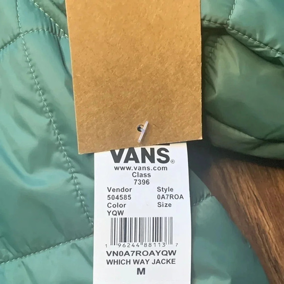 VANS Jacket Which Way Green New - Picture 9 of 12